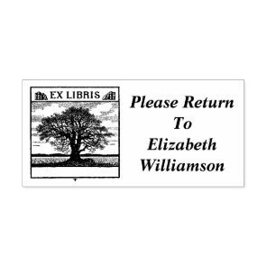 EX LIBRIS Book Plate Custom Reading Library Stamp