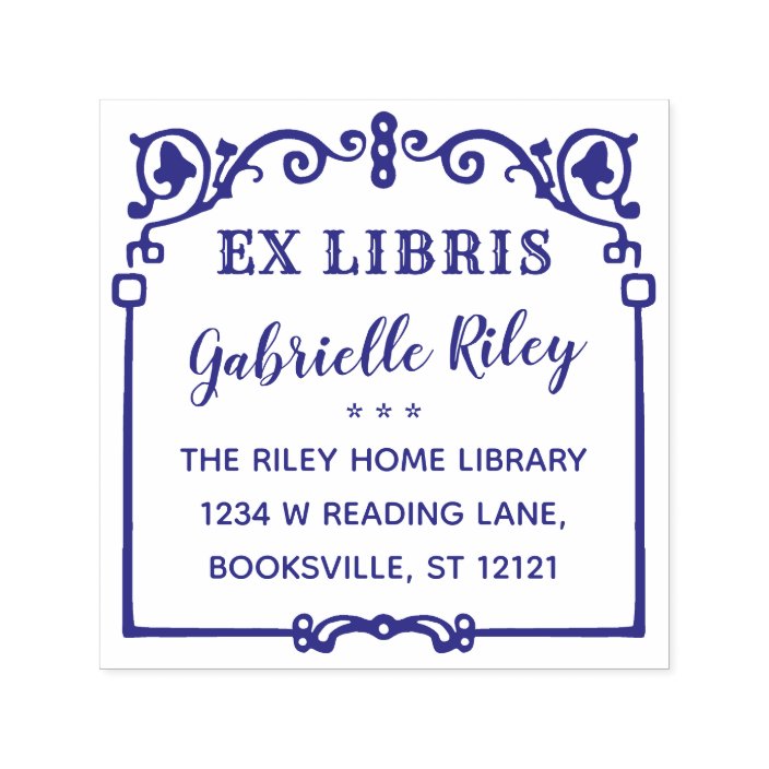 Ex Libris Bookplate Ornate Vintage Frame Custom Self Inking Stamp Zazzle Com Ex Libris Bookplate Ornate Vintage Frame Custom Self Inking Stamp Zazzle Com