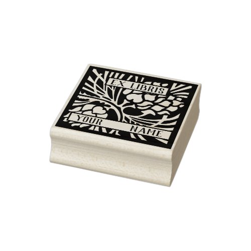 Ex Libris Bookplate Rubber Stamp