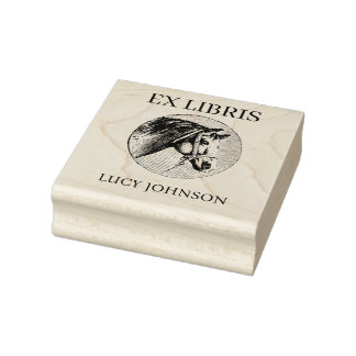 EX LIBRIS Bookplate Rubber Stamp | Personalized