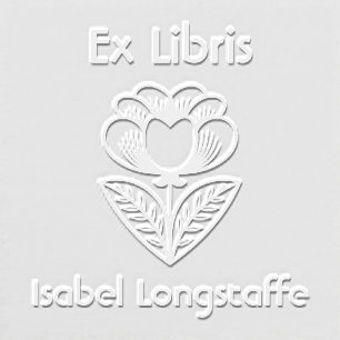 Ex Libris Custom Floral Book Embosser