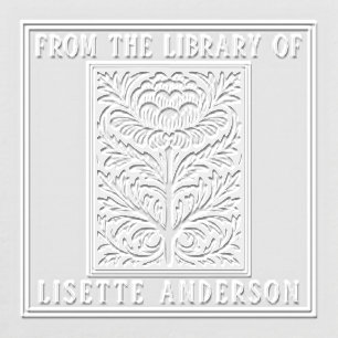 Ex Libris 'From the Library of' Book Page Paper Embosser