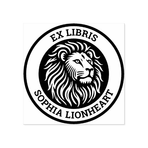 Ex Libris _ Lion Rubber Stamp