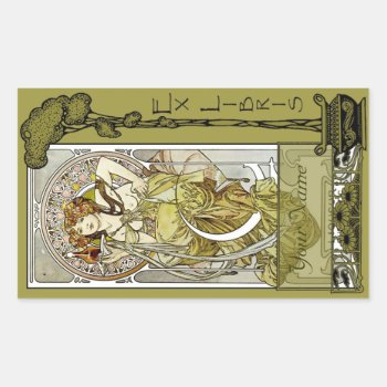 Ex Libris - Nectar Ad Book Plate-your Name Rectangular Sticker by LilithDeAnu at Zazzle
