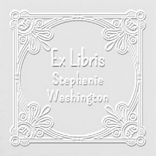 Ex Libris Ornate Art Deco Embosser