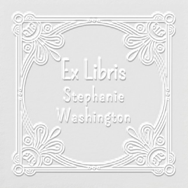 Ex Libris Ornate Art Deco Embosser (Design)