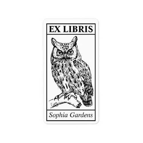 Ex Libris _ Owl Label