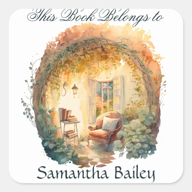 Ex Libris Personalised Bookplate (Front)