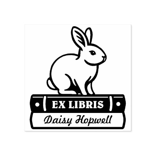 Ex Libris _ Rabbit Rubber Stamp