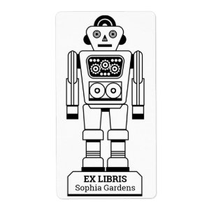 Ex Libris - Robot Librarian v2 Label