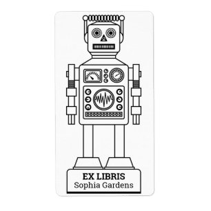 Ex Libris - Robot Librarian v3 Label