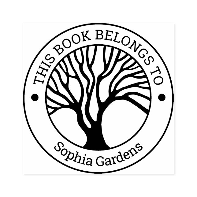 Ex Libris - Tree of Life 02 Rubber Stamp (Imprint)