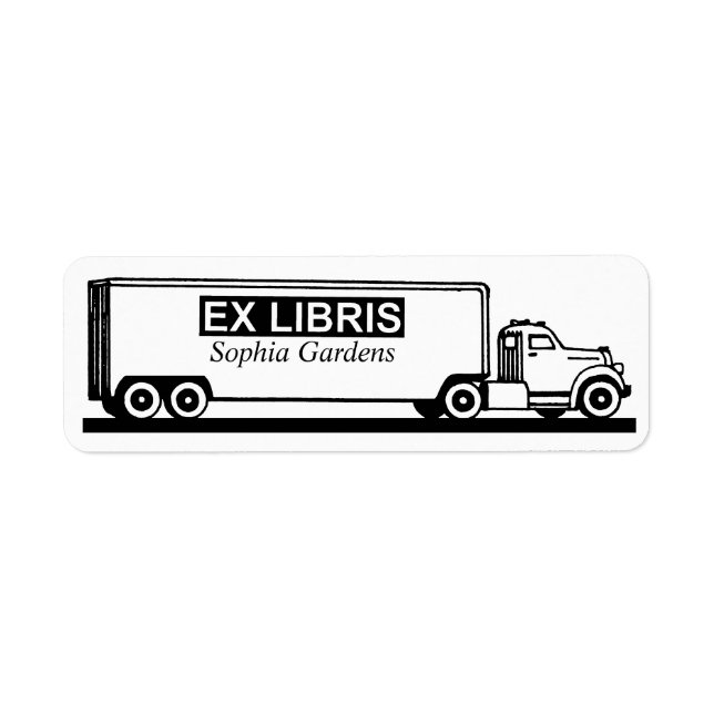 Ex Libris - Truck Label (Front)