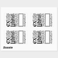 Editable Book By a Window Ex Libris Bookplate, Zazzle