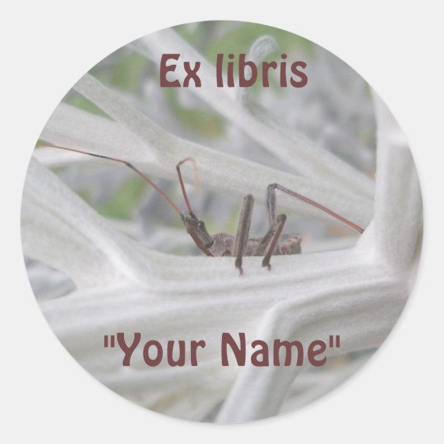 Ex librisReduviid Peeking Stickers (Front)