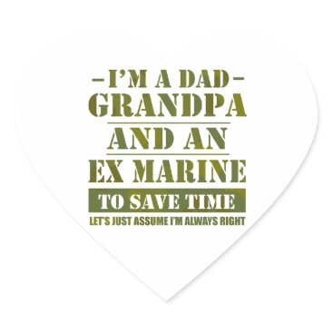 Ex Marine Heart Sticker Ex Marine Heart Sticker