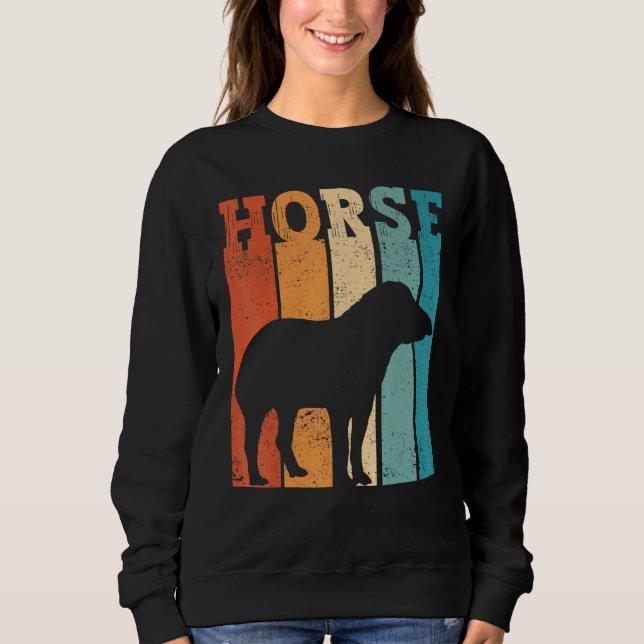 Ex Mormon Tapir Horse LDS Retro Exmo Horse_2 Sweatshirt (Front)