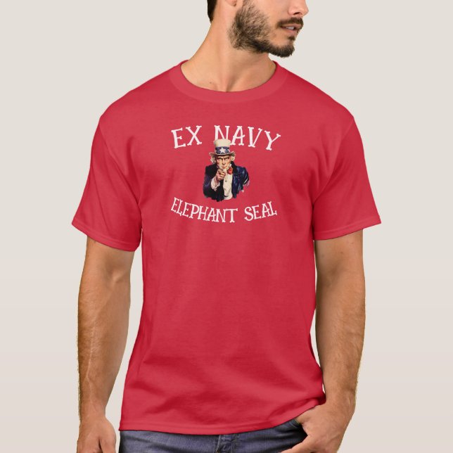 Ex Navy Elephant Seal HG T-Shirt (Front)
