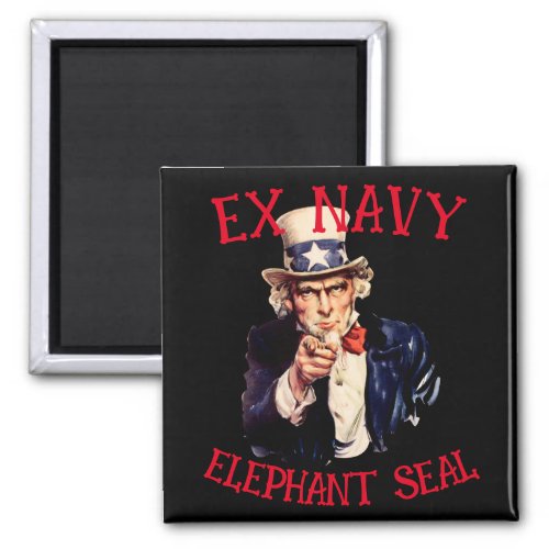 Ex Navy Elephant Seal Magnet