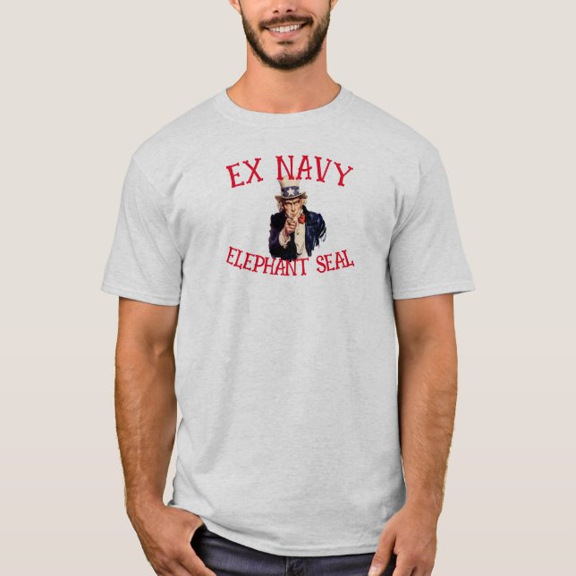 Ex Navy Elephant Seal T-Shirt (Front)