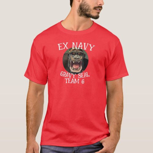 Ex Navy Elephant Seal TEAM 6 T_Shirt