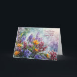 Ex or Former Wife Happy Birthday Pretty Flowers  Card<br><div class="desc">Happy birthday to a wonderful former wife. A pretty card of flowers and text that can be creative or customized.</div>