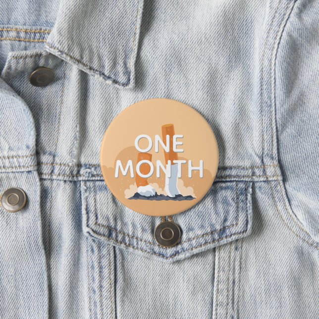 ex smoker one month quit smoking button (In Situ)