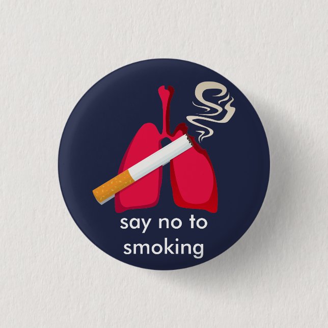 ex smoker quit smoking button (Front)