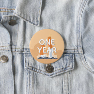 ex smoker quit smoking pinback button