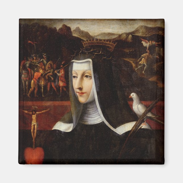 Ex Voto dedicated to St. Catherine of Siena Magnet (Front)