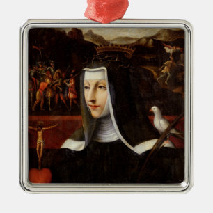 Ex Voto dedicated to St. Catherine of Siena Metal Ornament