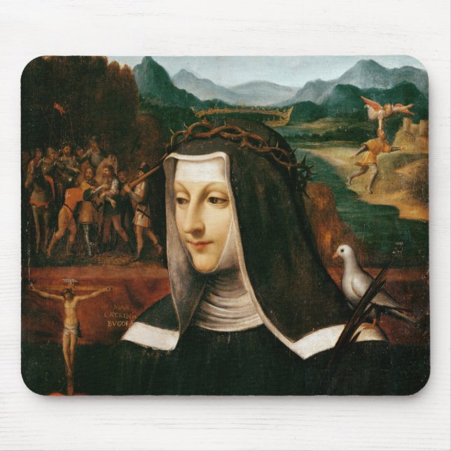 Ex Voto dedicated to St. Catherine of Siena Mouse Pad (Front)