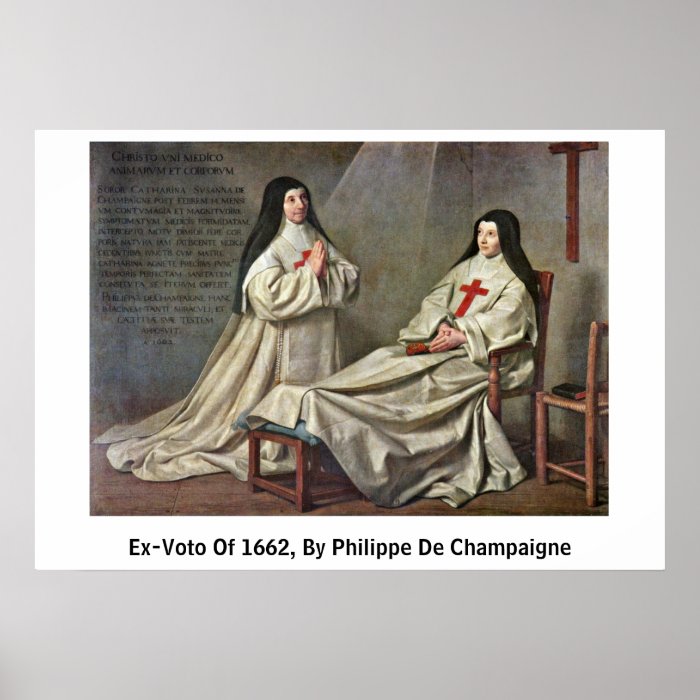 Ex Voto Of 1662, By Philippe De Champaigne Posters