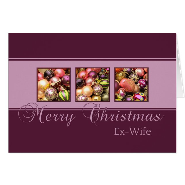 Ex Wife Merry Christmas card (Front Horizontal)