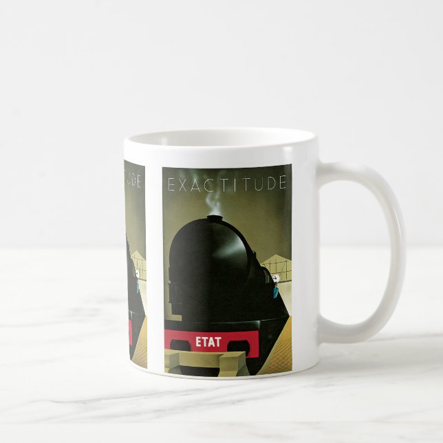 Exactitude Railway Poster Coffee Mug (Right)