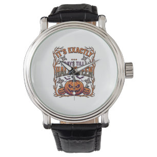Exactly Days Till Halloween Jack Lantern Bats_1 Watch