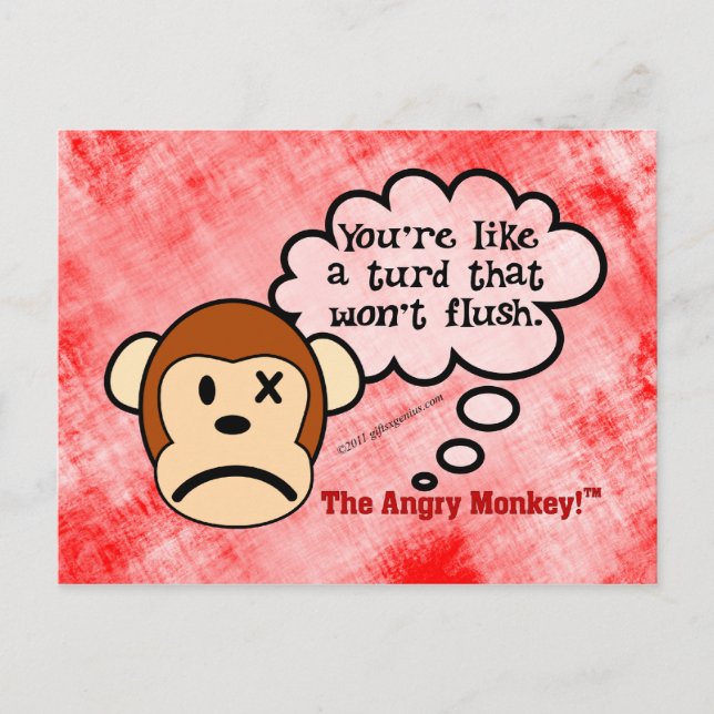 Exactly what will it take to make you go away postcard (Front)