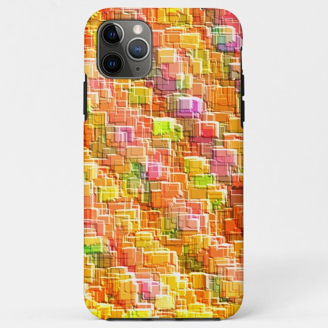 Exaggerated mess of embossed square overlays throw Case-Mate iPhone case (Back)