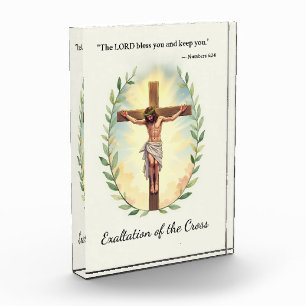 Exaltation of the Cross God's Peace and Blessings  Acrylic Award