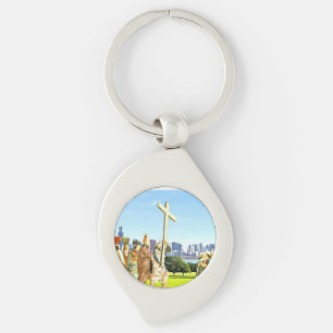 Exaltation of the Holy Cross Keychain