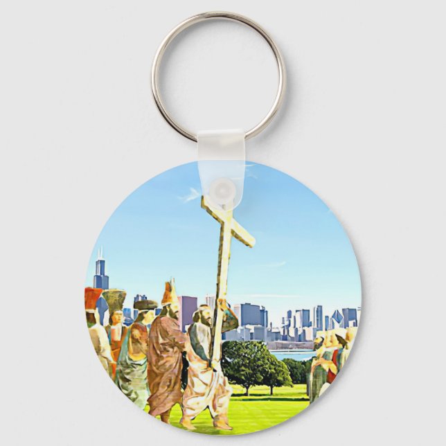 Exaltation of the Holy Cross  Keychain (Front)