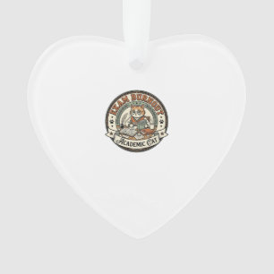 Exam Burnout Academic Cat Exam Burnout Academic Ca Ornament