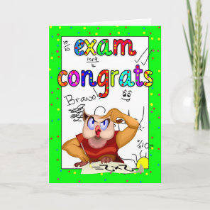 Exam Congratulations Card - Exam