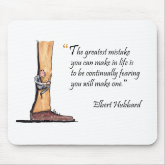 Exam motivational quote by Elbert Hubbard - Mouse Pad