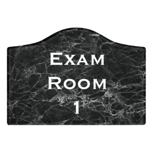 Exam Room Sign Doctor's Dentist Office Door Signs (Small Crest Front)