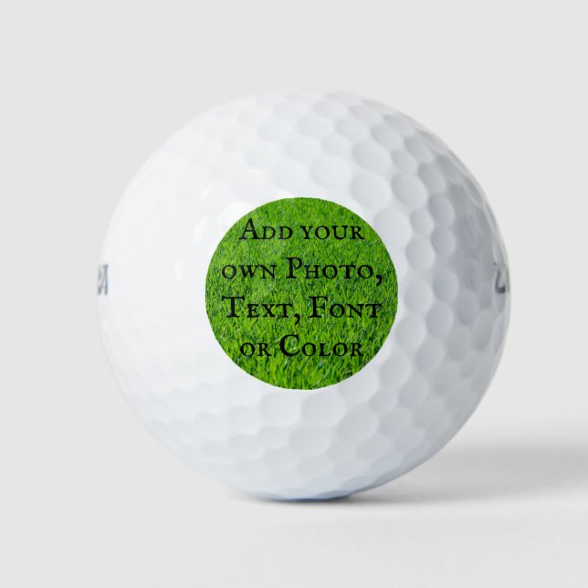 Example:  Add you own Photo and Text etc. Golf Balls (Front)