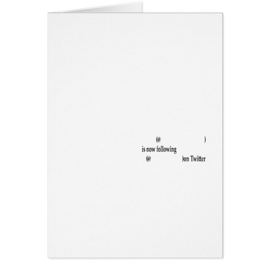 Example following on Twitter Add Text (Front)