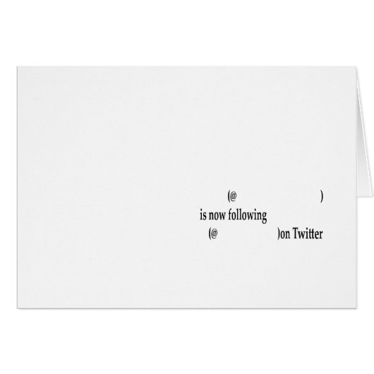 Example following on Twitter Add Text (Front Horizontal)