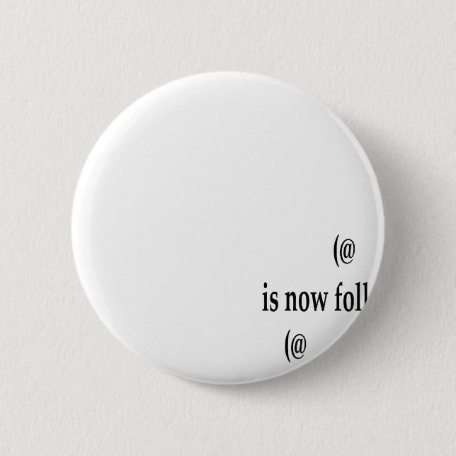 Example following on Twitter Add Text Button (Front)