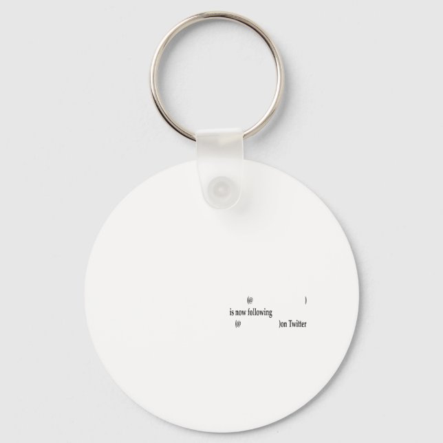 Example following on Twitter Add Text Keychain (Front)